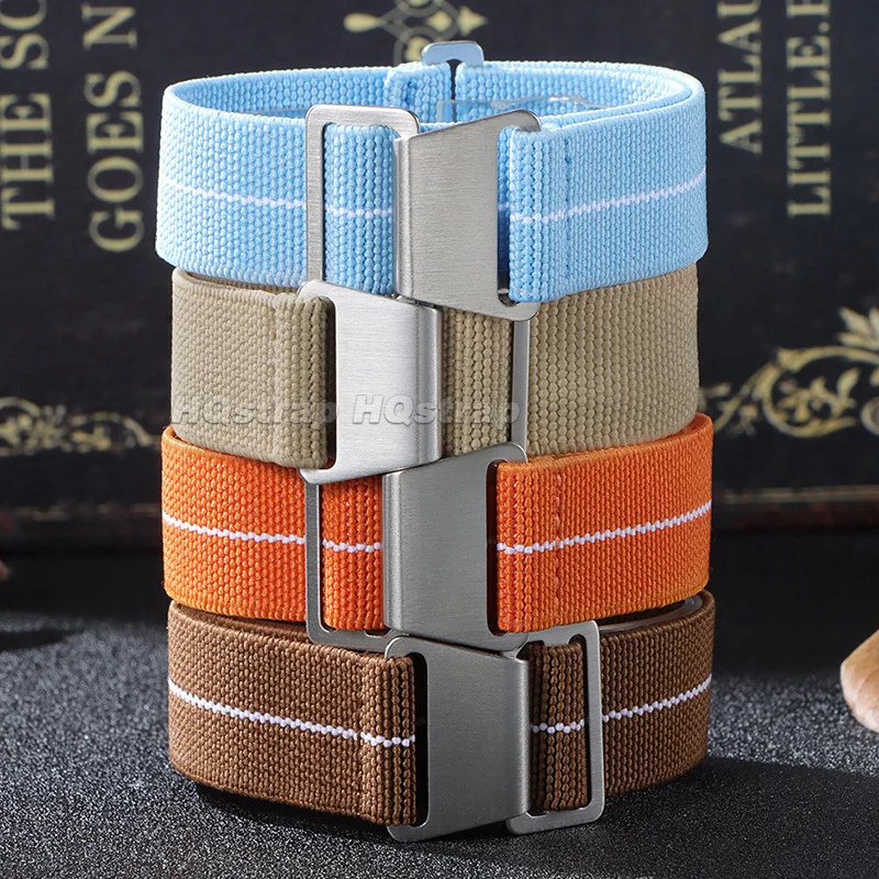 18/20/22mm Elastic Nylon Watch - đánh giá và giá Parachute Strap Elastic