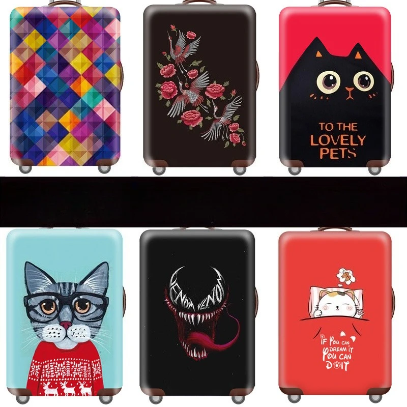 

Suitcase Cover Suitcase Trolley Case Protective Cover Dust Cover Elastic
