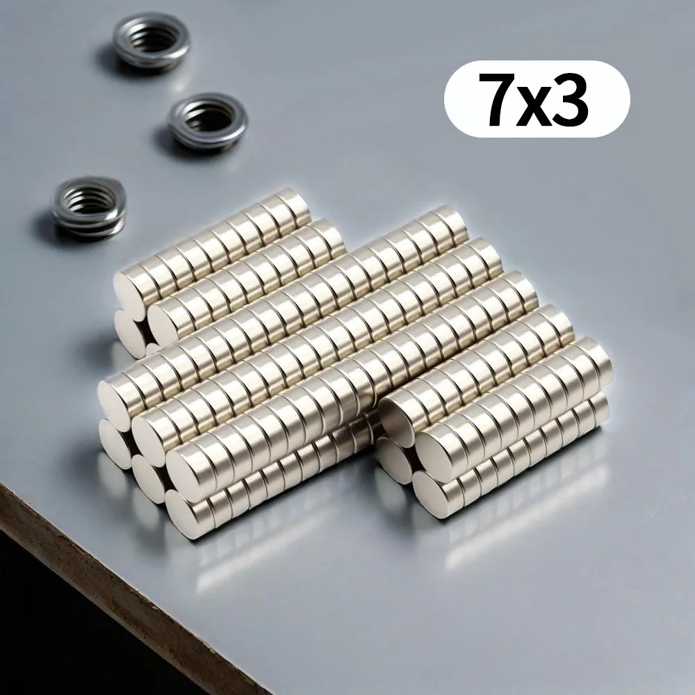 7X3MM Imans Runde Kühlschrankmagnete für Büro-Whiteboard, geeignete Werkzeuge, Zuhause, Arbeitsplatz usw. 7*3