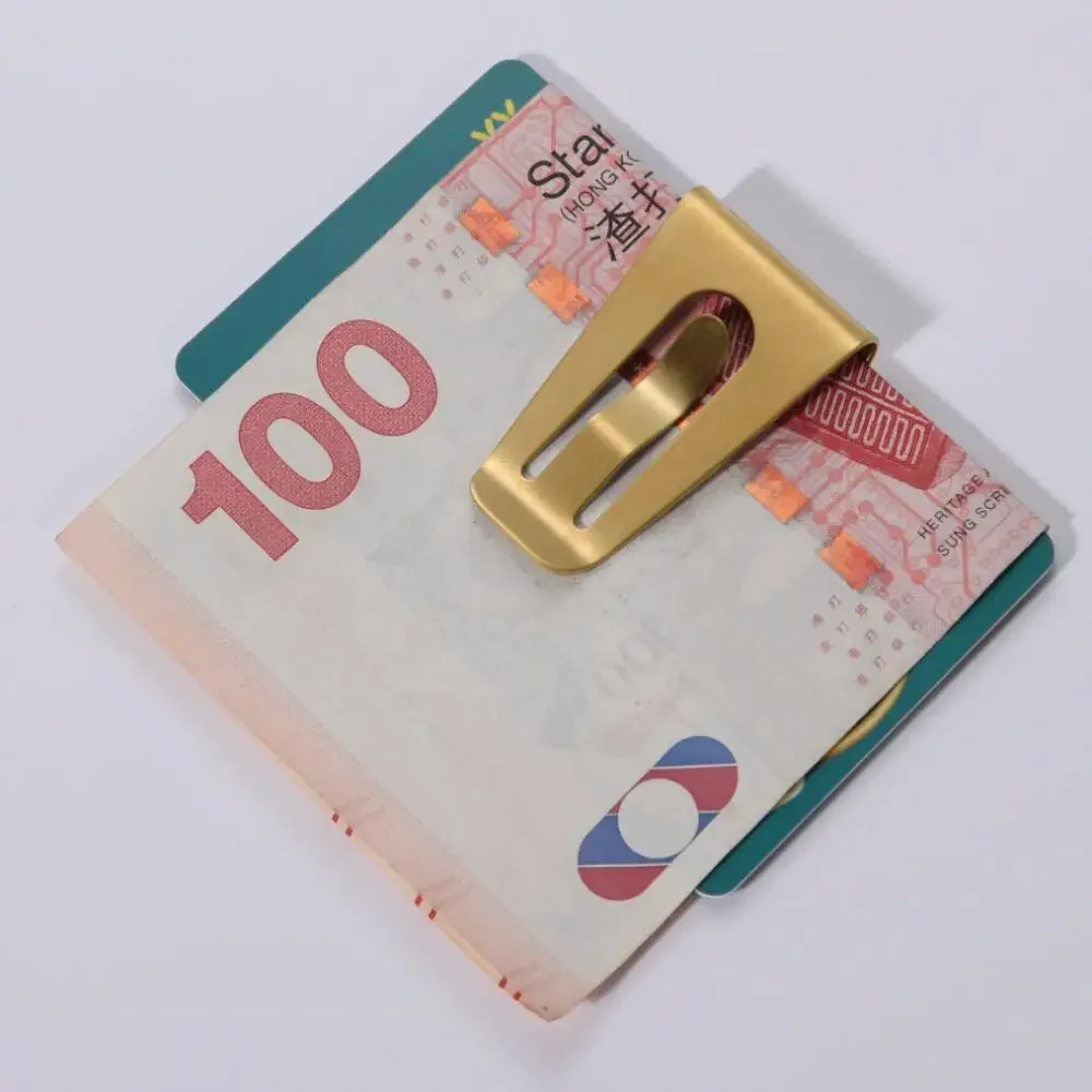 Beadsnice Portable Metal Money Clip Stainless Steel Credit Card Cash Holder Mini Wallet Slim Wallet for Men Wholesale ID 42735