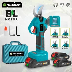 NEWBENY 30mm Brushless Electric Pruner Shear 4 Gears Cordless Garden Bonsai Electric Scissors Power Tools For Makita Battery Pin