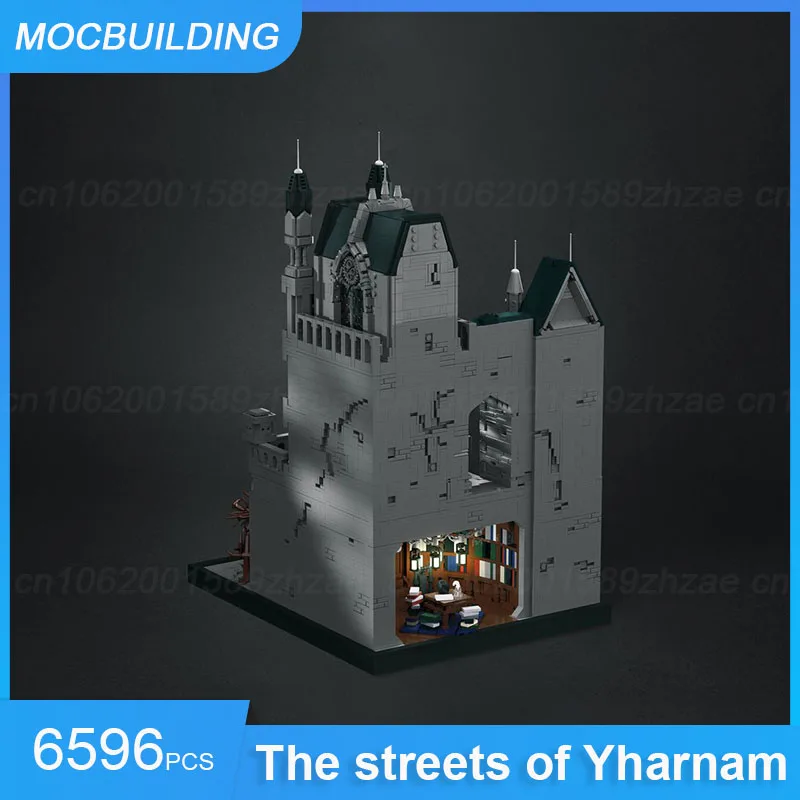 Moc blocos de construção as ruas de yharnam modelo diy montar tijolos arquitetura exibição brinquedos educativos natal presentes 6596 pçs