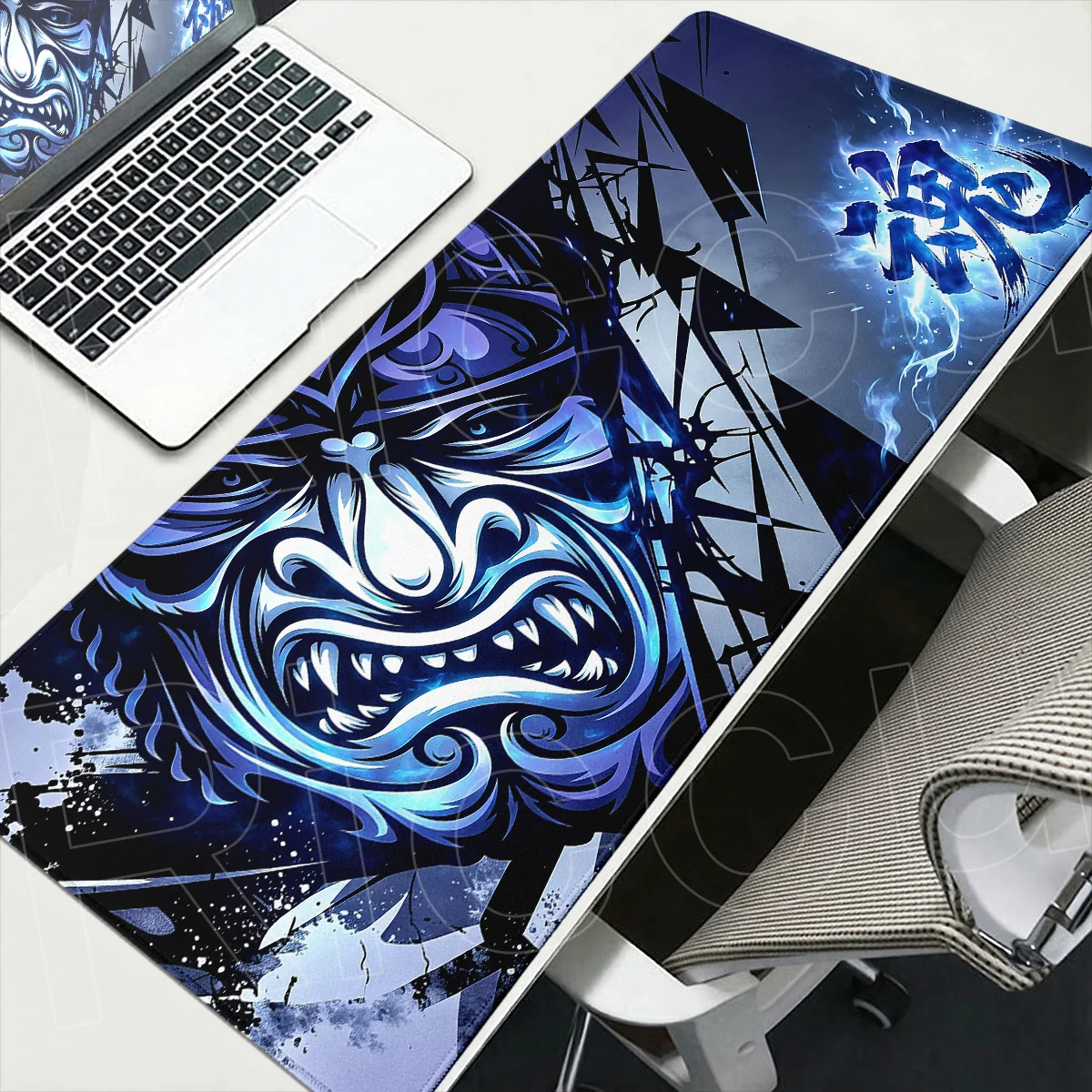 Large Rubber Mouse Pads PC Gaming Office Accessories 900x400mm Gaming New Samurai Oni Mouse Mat XXL Speed Gamer Keyboard Deskmat
