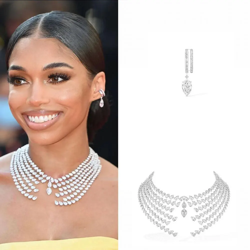 GODKI Luxury Famous Brand 4pcs African Bridal Zircon Chokers Jewelry Set For Women Dubai Nigeria Wedding Necklace Earring 2023