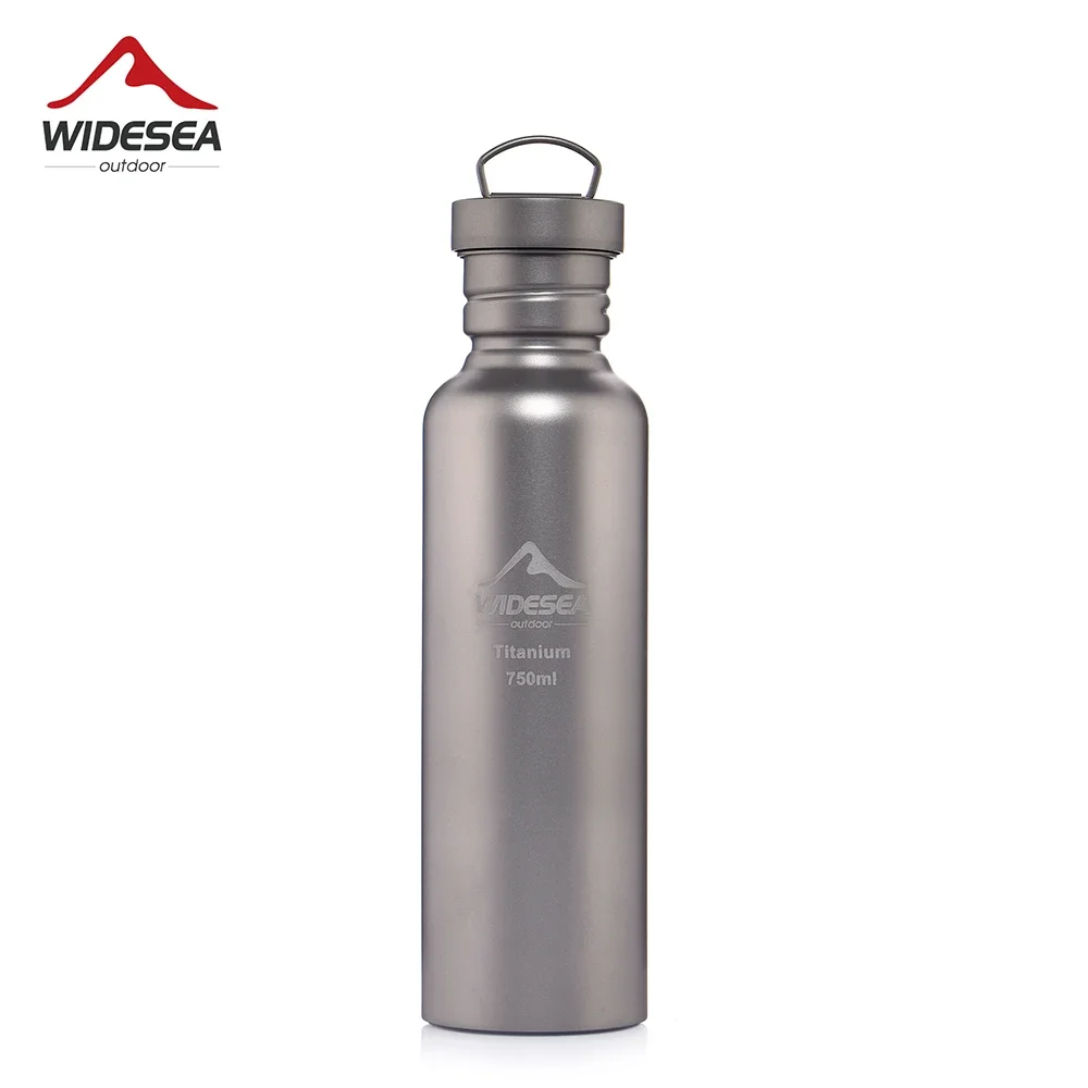 

Widesea Camping Titanium Cup Water Bottle 750ml Sport Kettle Running Motivational Outdoor Ultralight Hiking Drink Mug Cycling