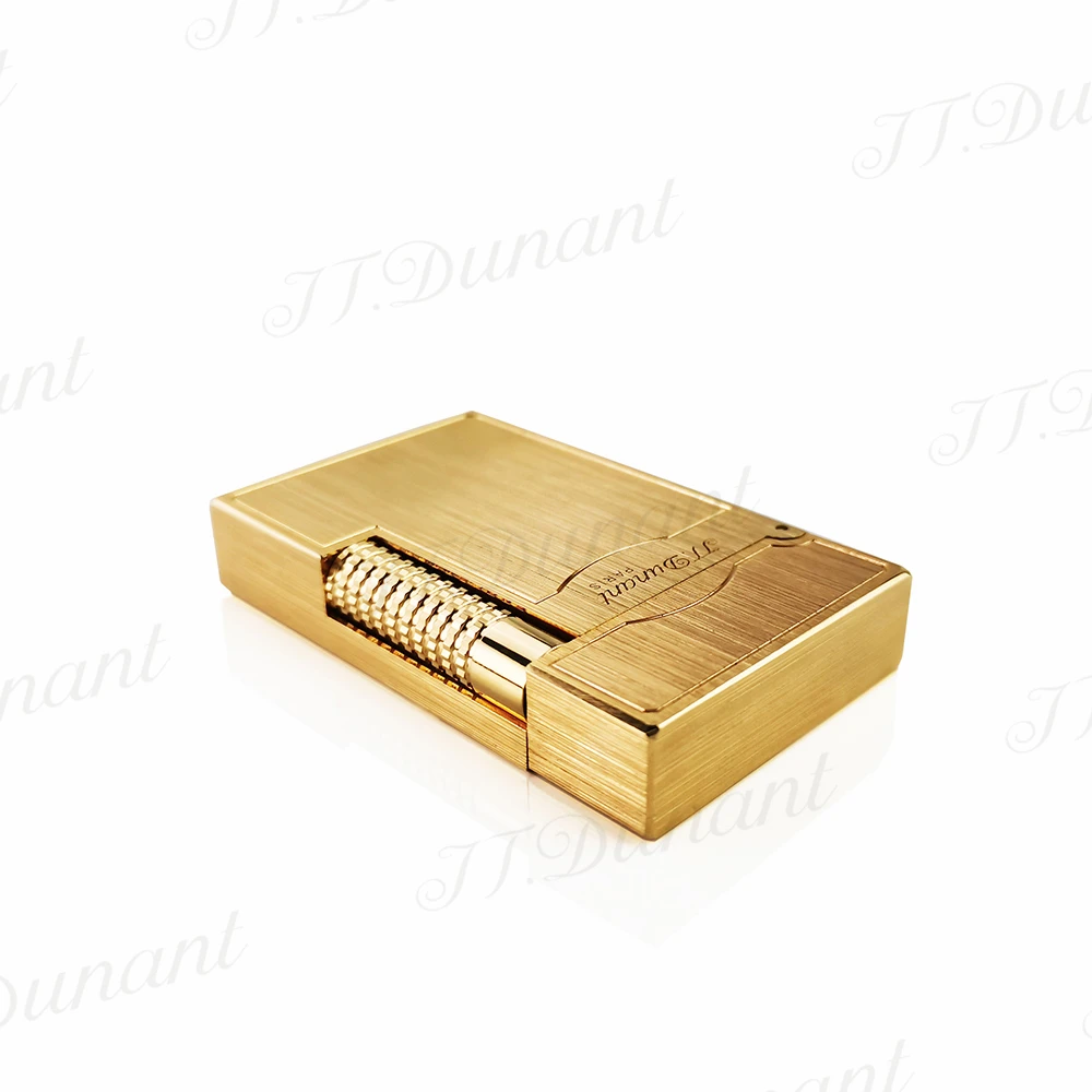 New Arrive JT Dunant Lighter Ping Sound Smoke Gadgets Metal Drawing Design Cigar Accessories Best Birthday Gift to Someone