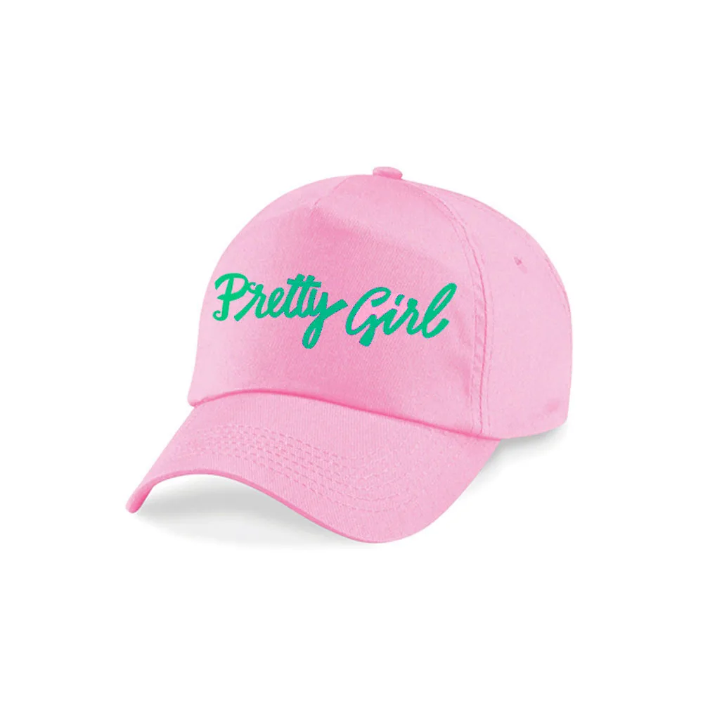Solid Pink Green Pretty Girl Letter Embroidery Alpha 1908 Sorority Baseball Cap for gifts
