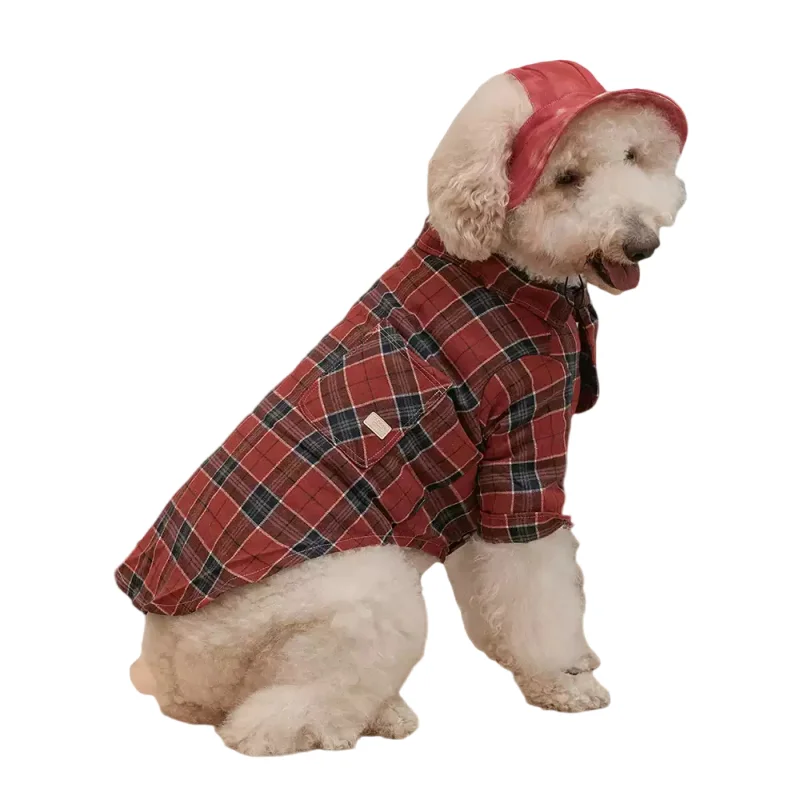 

Spring Autumn Dog Shirt Hat Bichon Schnauzer Samoyed Border Collie Giant Poodle Husky Labrador Golden Retriever Big Dog Clothes