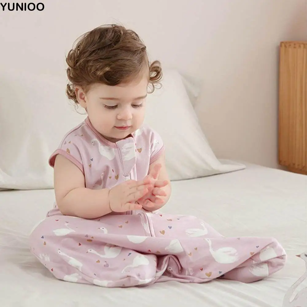 

Cotton Baby Sleeping Bag Thin Anti-Kicking Cocoon Baby Sleep Sack Sleeveless Soft Newborn Swaddle Blanket Sleep Sack Bedding
