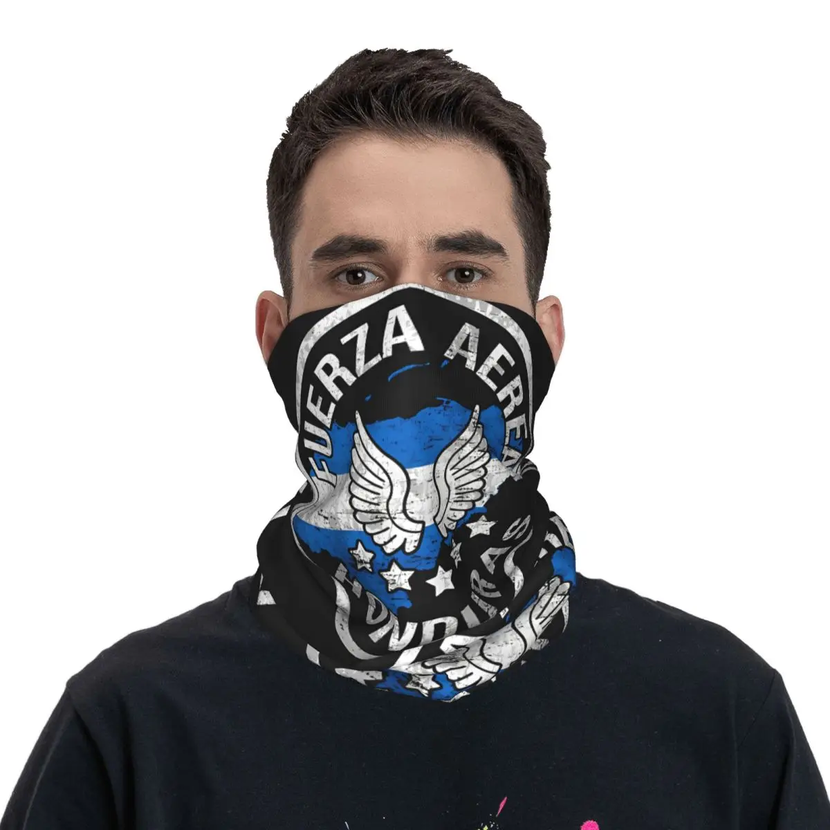 Cubano Face Cachecol Capa, Bandana Fina, Pescoço Gaiter Capa Headband