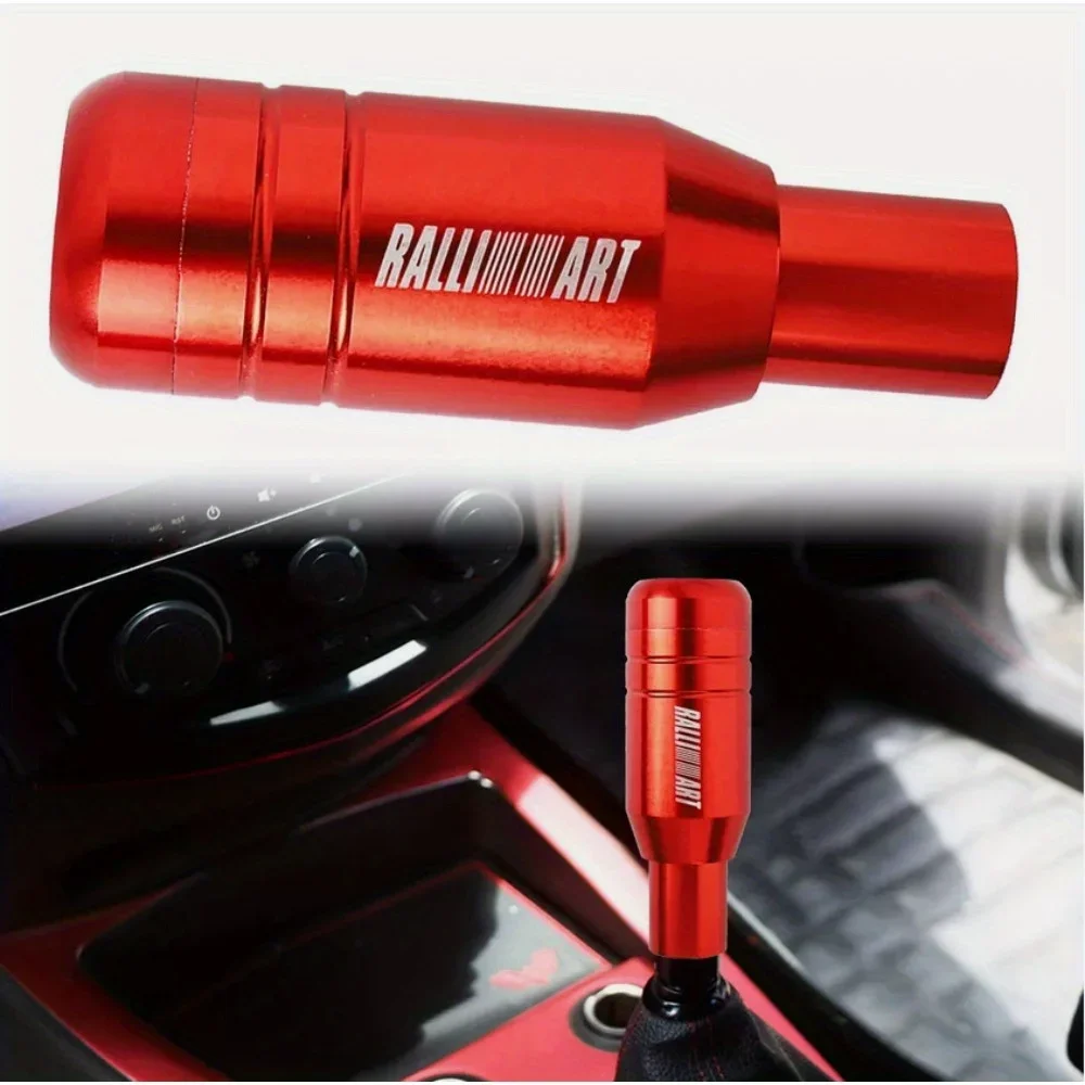 RALLIART Aluminum Red Automatic Gear Stick Shift Knob Lever Shifter Universal