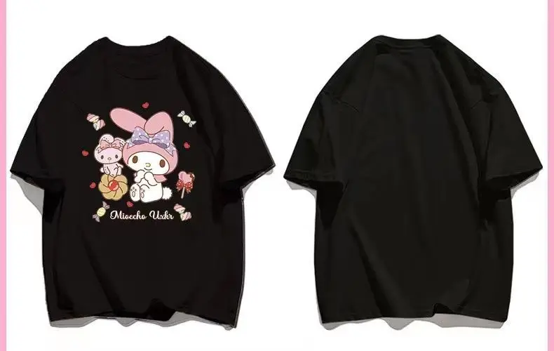 

Cotton Cartoon Cute Soft Girl T-shirt, Short-sleeved Design, Loose Fit Suitable for Students, Soft and Breathable Fabric