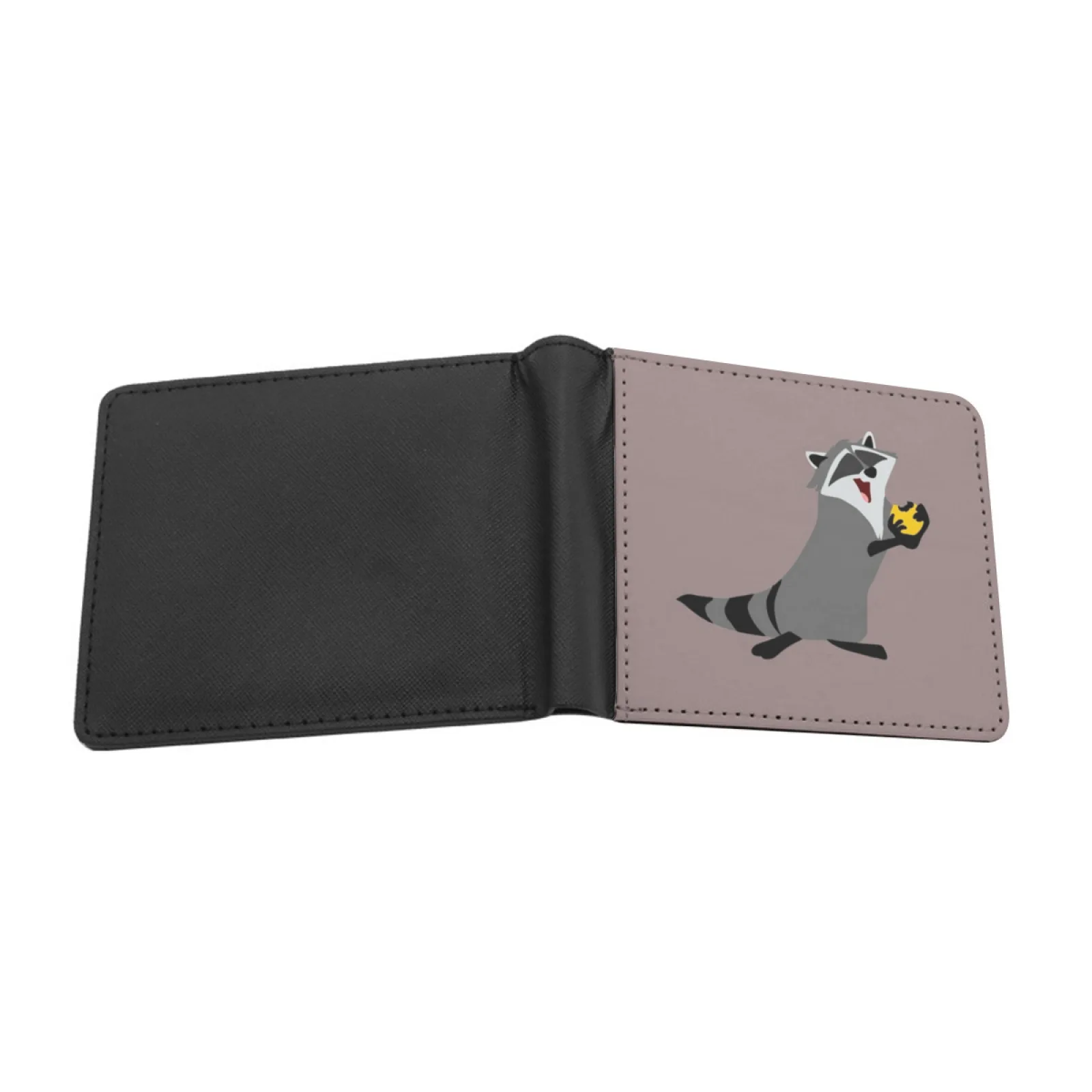 Sneaky Snacker Pattern Wallets Pu Leather Credit Id Card Holder Purses Cash Wallet Meeko Pocahontas Pocahontas Raccoon John