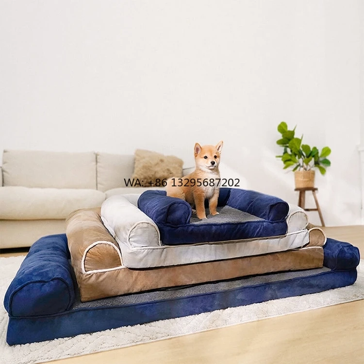 

High Quality China Dog Beds Sofa High Quality Orthopedic Memory Foam Warm Durable Luxury Dog Bed