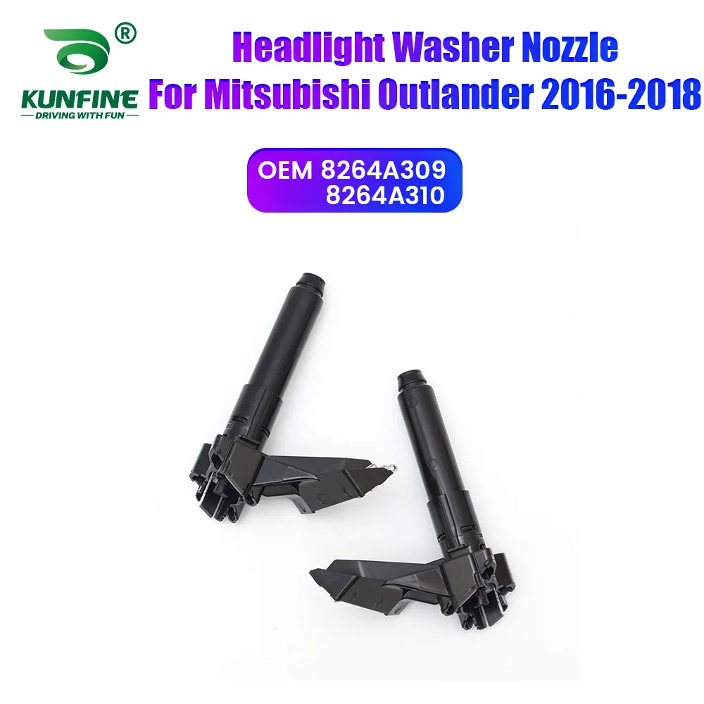 

Car Headlight Front Bumper Washer Spray Nozzle Jet Headlamp Pump Cover For Mitsubishi Outlander 2016-2018 8264A309 8264A310