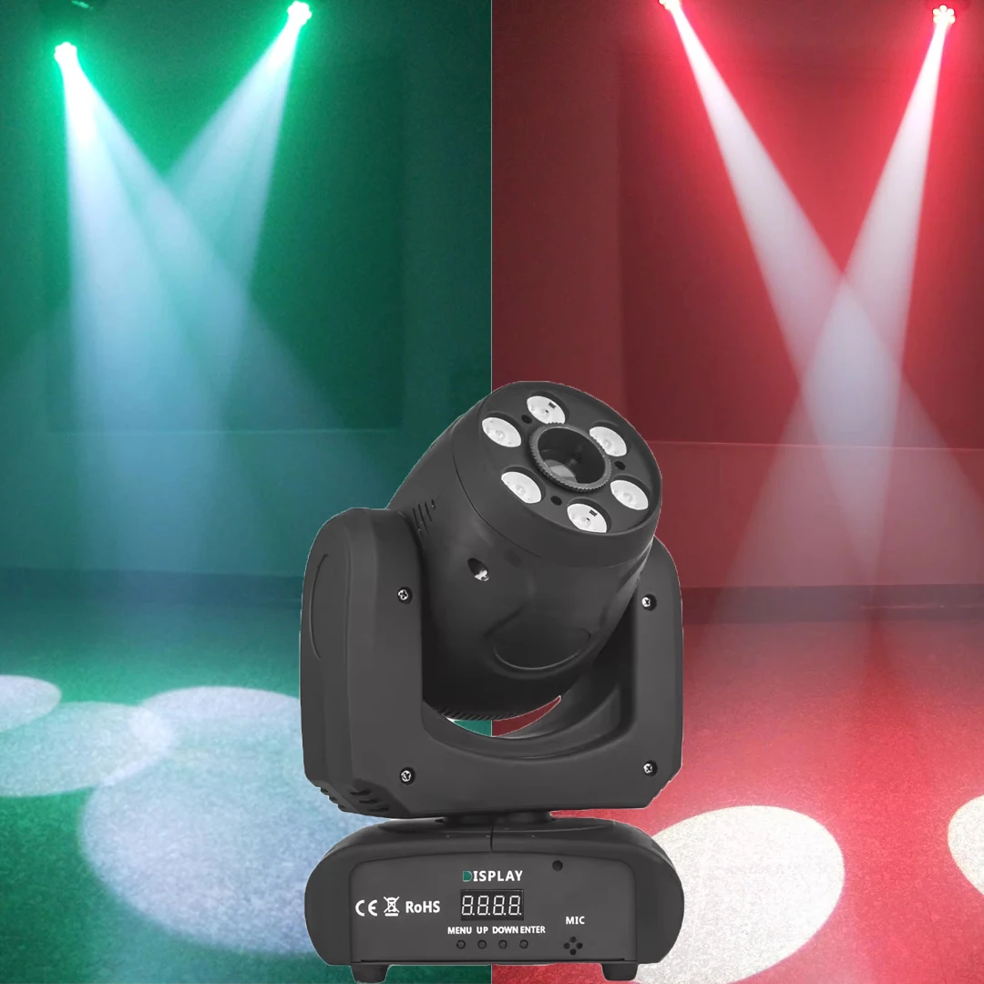 Jacmui 70W Pattern Moving Head Light LED Spot Wash with Prism for Event Equipment Dj Disco Stage Lighting Light