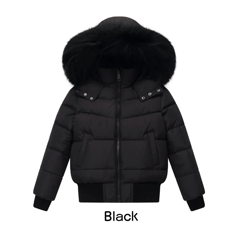 Down Bomber Jackets – Black