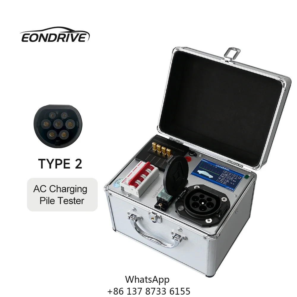 EONDRIVE New AC GBT Type2 Three-Phase EV Charging Station Tester 21kW AC 220/380V External Load Interface For EV Charging Pile