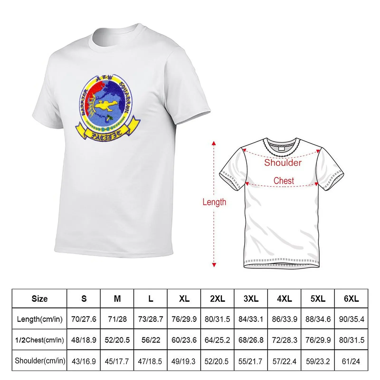 AIRBORNE EARLY WARNING BARRIER SQUADRON - PACIFIC T-shirt sports fans for a boy anime shirts graphic tees designer t shirt men