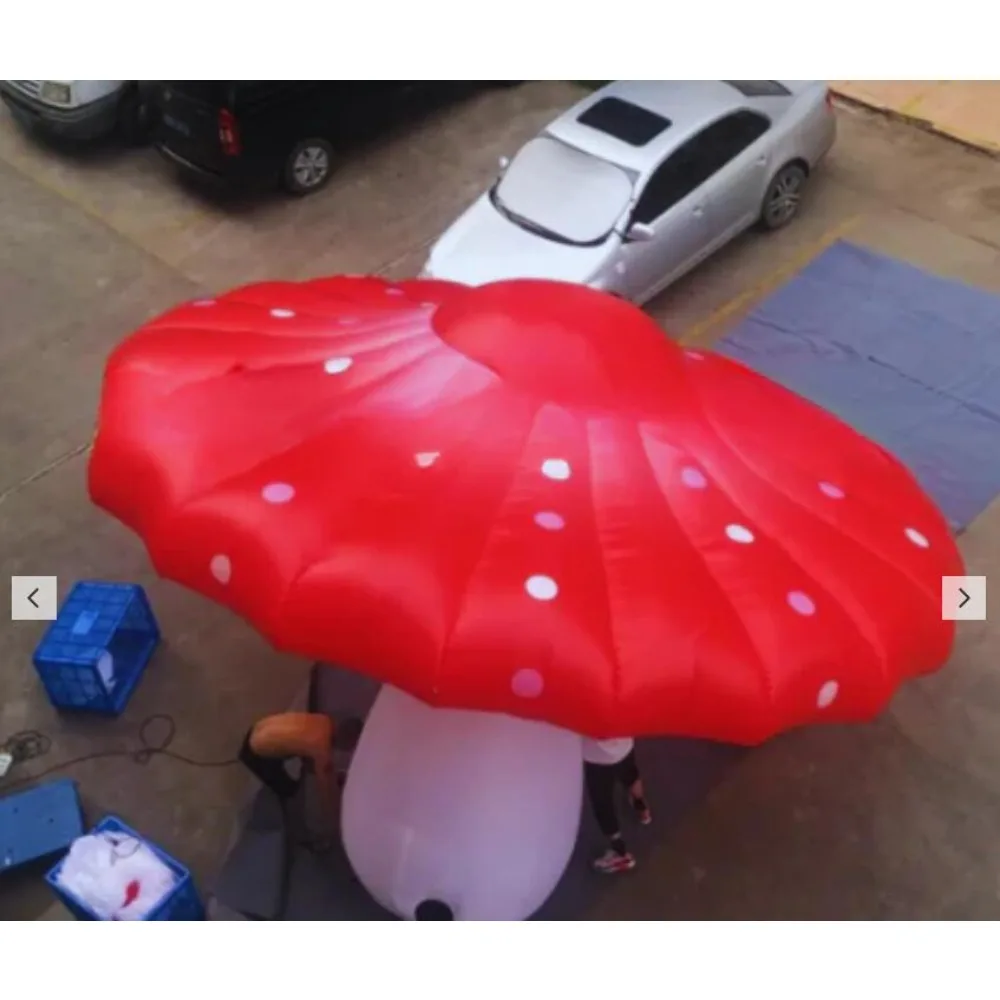Personalized Inflatable Lighting Mushroom Model LED Mushroom Flower for Advertising Event Display