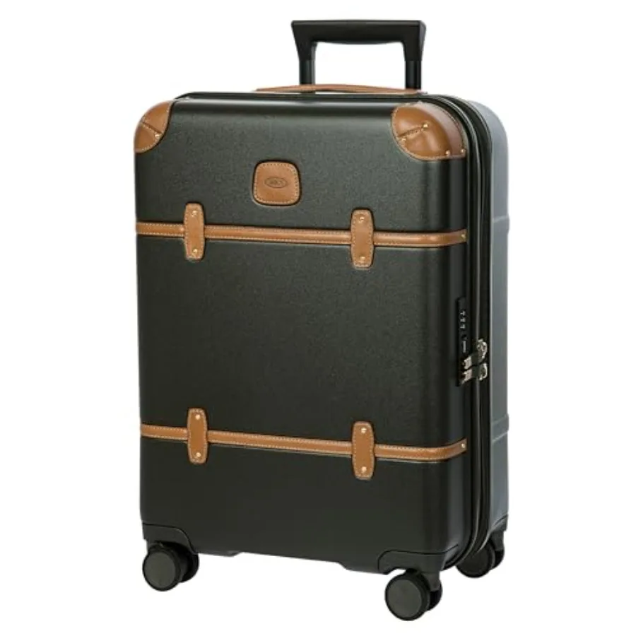 

Bellagio 21 Expandable Cabin Trolley for airline travel, polycarbonate, olive, lightweight and durable with 360 spinner wheels