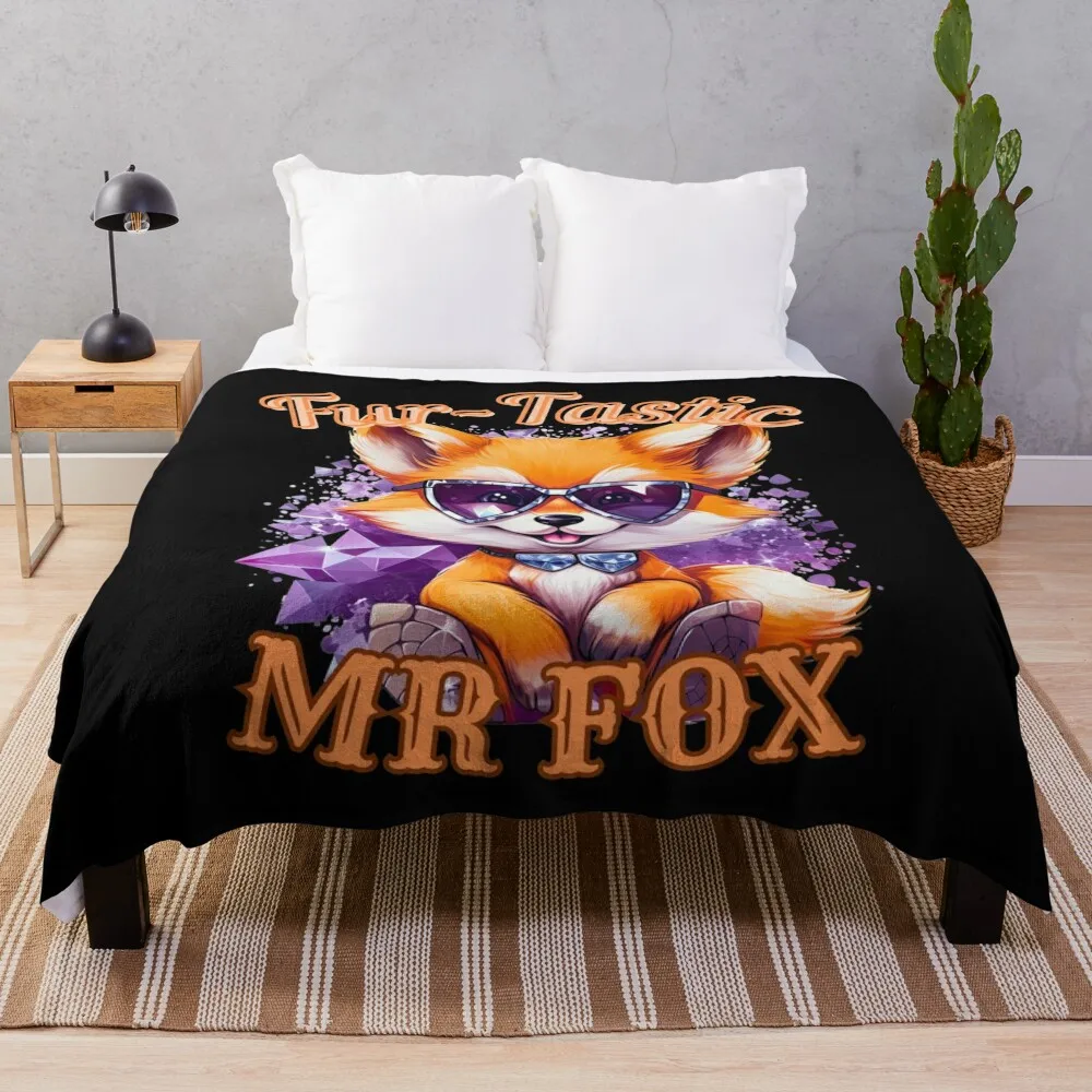 

Fur-Tastic Mr Fox. fox portrait Throw Blanket Flannels Beautifuls blankets ands Blankets