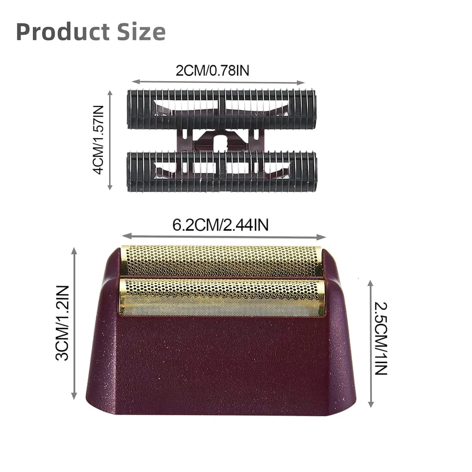 Professional #7043 Replacement Head Foil and Cutter Bar Assembly Set For wahl Series Finale Shaver Shaper #8061