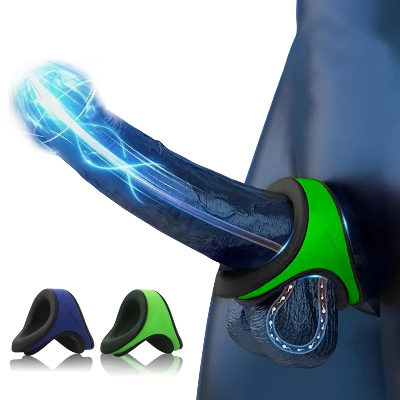 Anillo de silicona para pene para hombres, mejora las erecciones con tensión ajustable, rendimiento duradero para principiantes, exploración de juguetes de placer