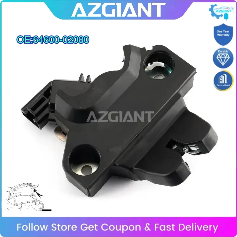

AZGIANT Car Trunk Lid Lock Actuator Motor 3 Pin for 2018-2023 Toyota Camry MK8 Corolla Replacement Self Repair #64600-02080