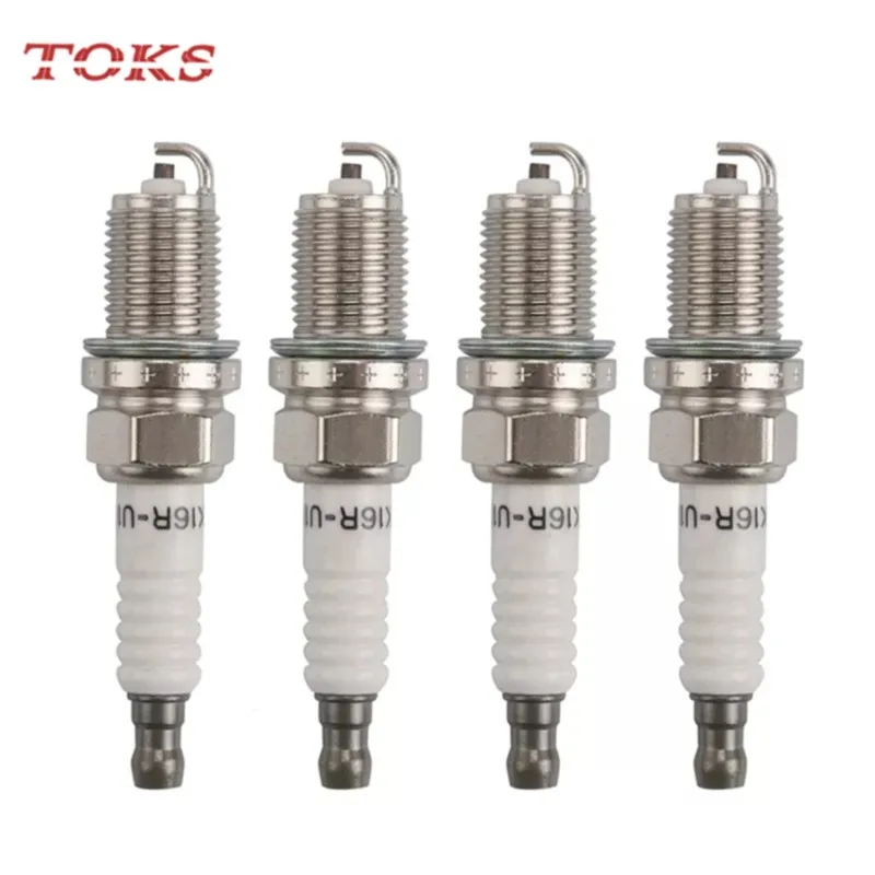 

TOKS 4pcs 90919-01164 K16R-U11 Spark Plug Fit For Toyota 4runner Celica MR2 Tacoma 90919 01164 K16R U11 9091901164 K16RU11