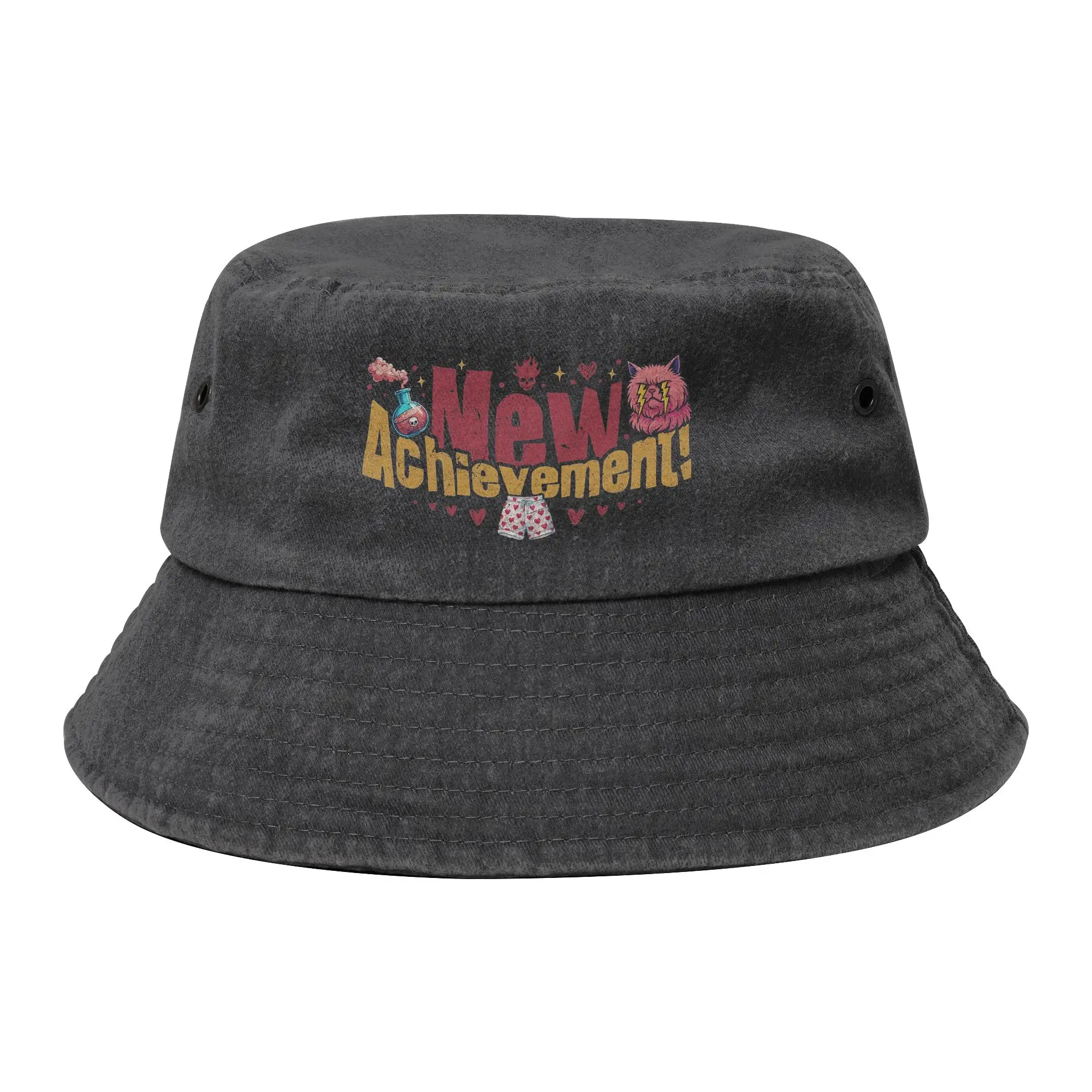 Men Women Bucket Hats New Achievement Dungeon Crawler Carl Book Hot Summer Headwear Sports Fishing Cap  Bob Hat Birthday Gift