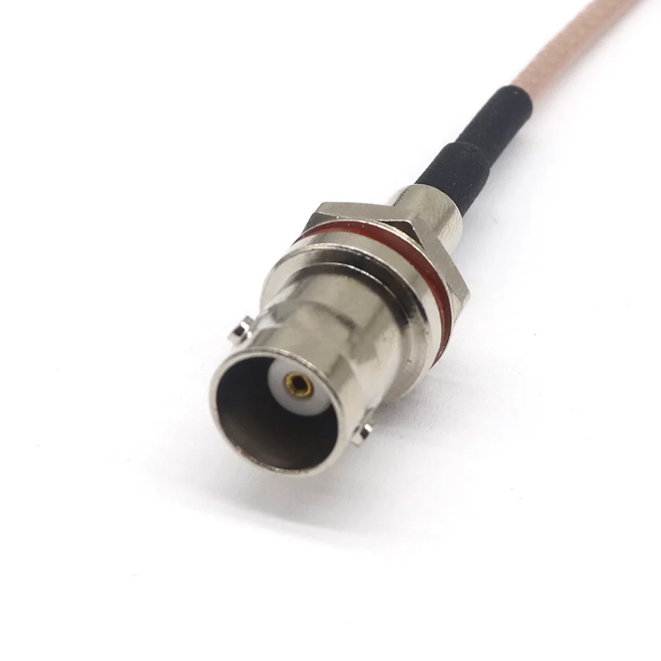 Antenna adapter cable BNC waterproof female connector to MCX male elbow connector Ultrasonic flaw detection RF antenna feeder