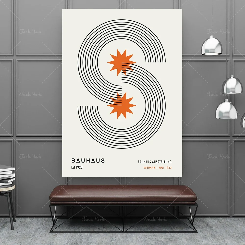 

Bauhaus Poster, Bauhaus Art Print, Bauhaus Print, Walter Gropius, Retro Wall Art, Bauhaus Wall Art, Geometric Art