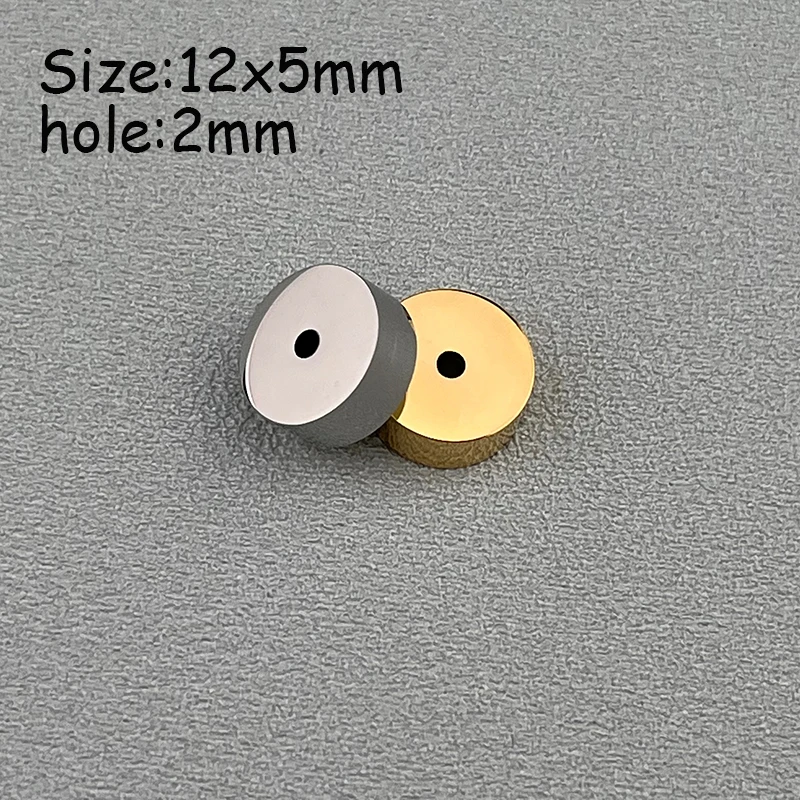 MaiLun 20 Stück umweltfreundliche Edelstahlperlen, lasergravierte Logo-Perlen, Kreisperlen, Logo-Abstandshalter, handgefertigtes Armband-Zubehör – Detail 6