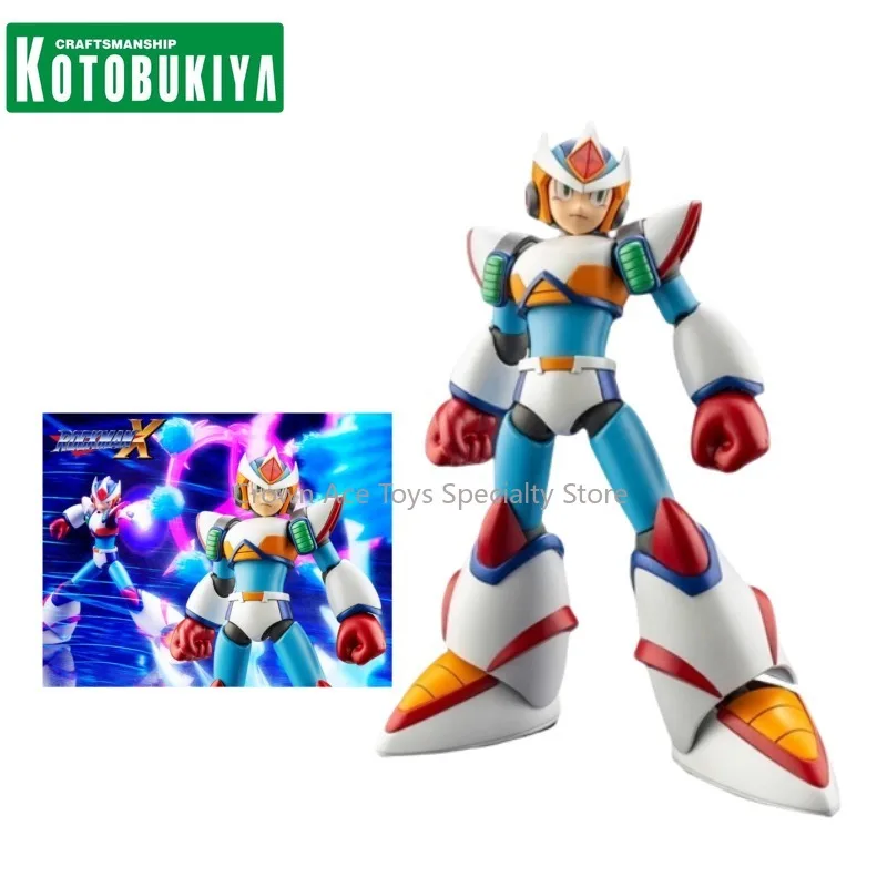 KOTOBUKIYA Rockman X2 Anime Figure Mega Man Second Armor Double Shooting Edition Trendy Toys Doll For Holiday Collectible Gifts