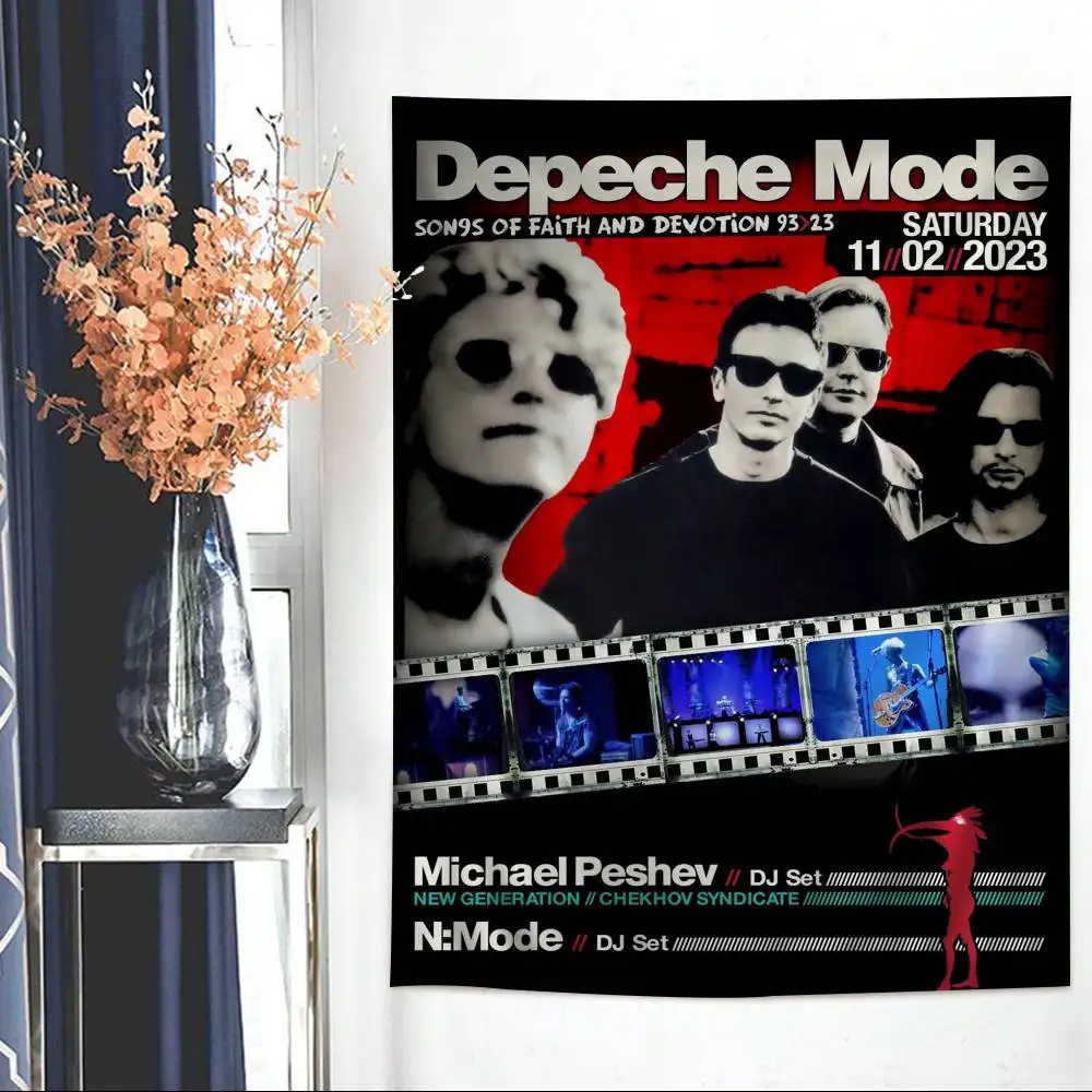 Band Rock D-Depeche M-Mode Singer Colorful Tapestry Wall Hanging Bohemian Wall Tapestries Mandala Wall Art Decor