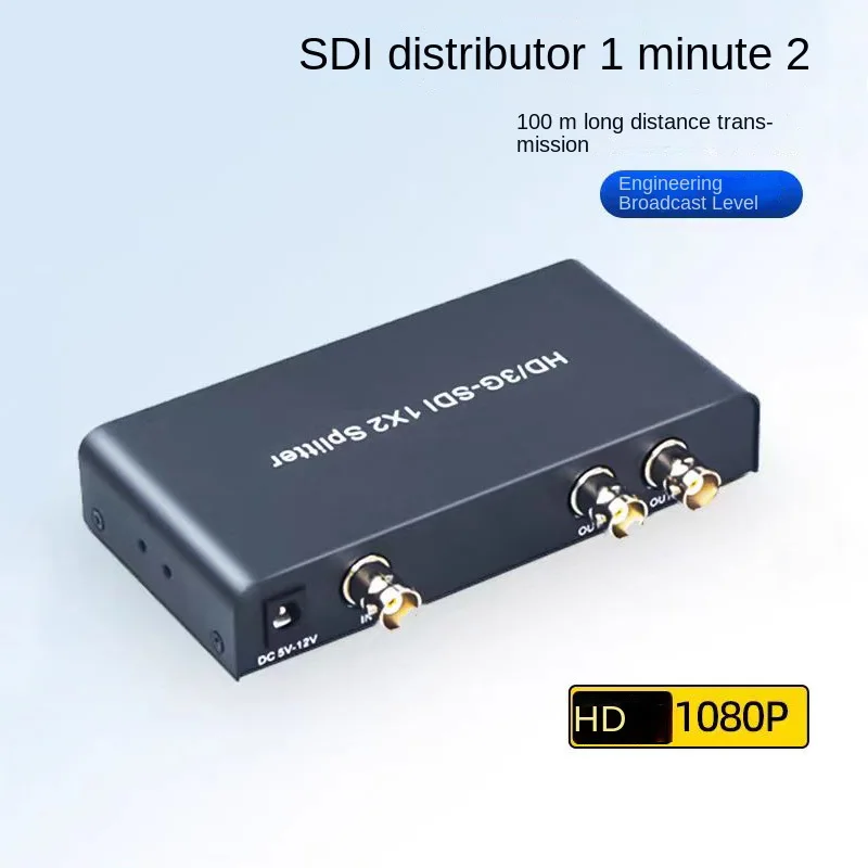 

Professional SDI Splitter 1X2 SDI Distribution Video Converter Support SD/HD/3G-SDI For Camera Projector Monitor DVR 100M