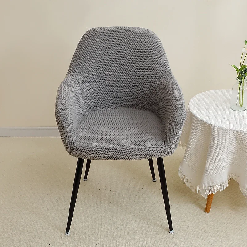 1/2 stücke Jacquard Stuhlhussen Hohe Arm Esszimmer Stuhl Abdeckung Elastische Stuhl Sitz Schonbezug Schutz für Hochzeit Wohnzimmer hause – Detail 4