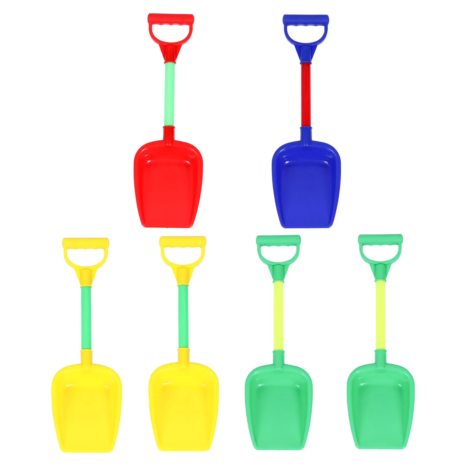 

6 Pcs Snow Shovel Sand Playing Tool Scoop Beach Maker Tools Large Fight Supply Plastic Children's Toys Kids