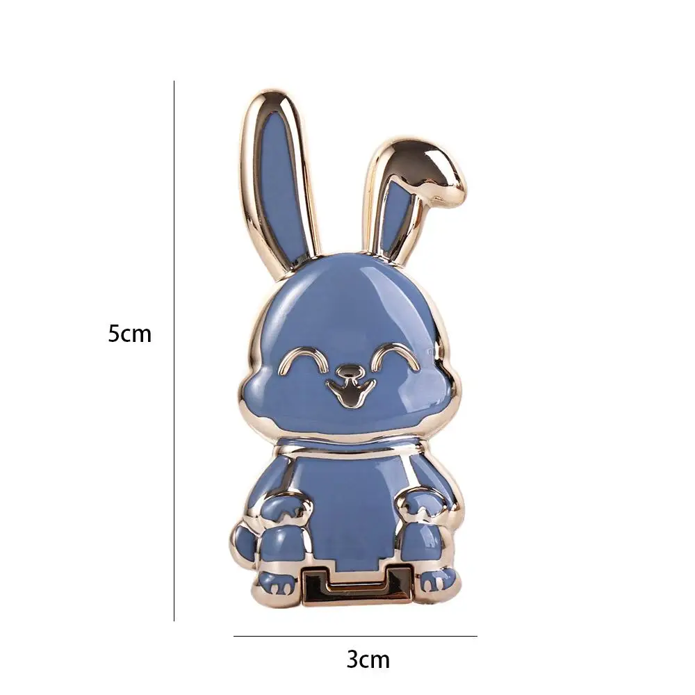Support Back Sticker Pad Lazy Ring Buckle 3D Folding Stand Rabbit Ring Bracket Pull Rod Support Mobile Phone Holder