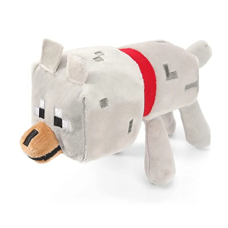 New arrival Minecraft My world new size gray Wolf game doll boy girl birthday New Year gift spot cute simulation plush toy