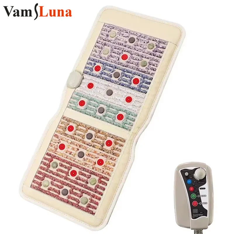 

PEMF Photon Therapy Mat - Whole Body Pain Relief Pad with Crystal Energy & Magnetic Field for Massage, Yoga Recovery and Deep Re