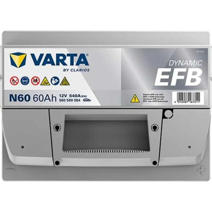فارتا بلو ديناميكي EFB N60 60Ah 640A 242x175x190mm علامة تبويب سفلية B13