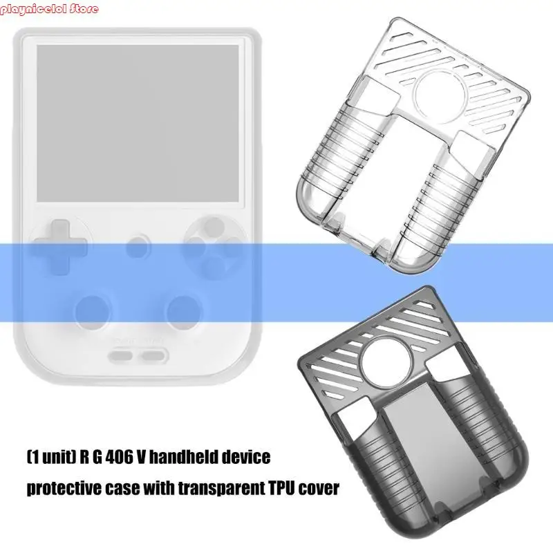 Gamepad Cover TPU Protective Case Scratchproof Handheld Console Accessories Bumper Housing for RG406V Shockproof Shell