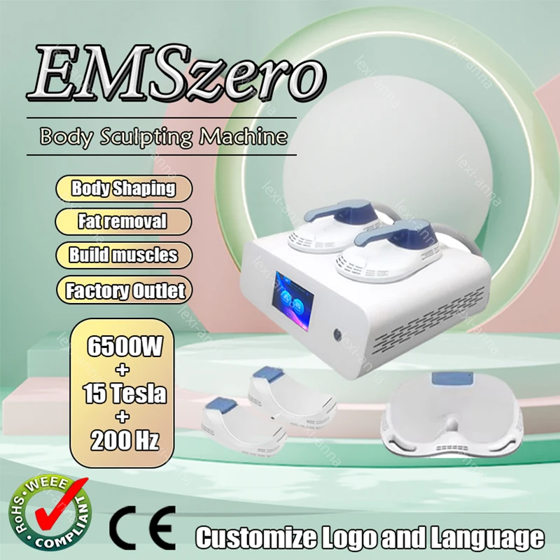 

EMSONE NEO 6500W 15 Tesla 200Hz HI-EMT RF Body Slimminng Machine Professional Electromagnetic Fat Removal Build Muscle