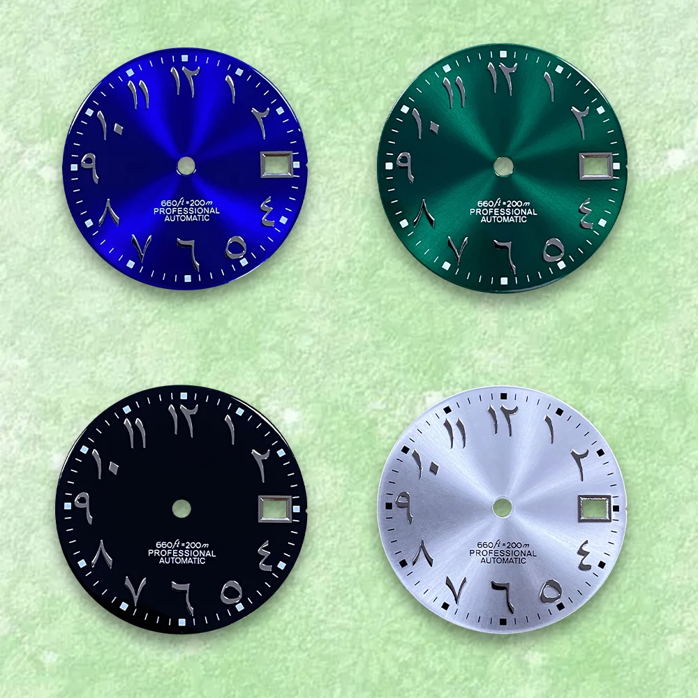 

28.5mm S Logo Dial Arabic Numerals Suitable For NH35/NH36/4R/7S Japanese Automatic Movement Modification Accessories