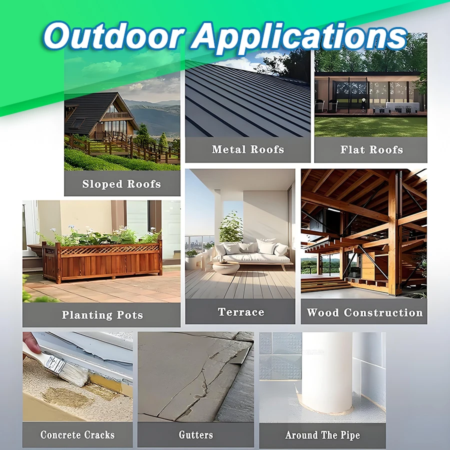 Unsichtbares wasserfestes Beschichtungs- und Dichtungsmittel Unsichtbares stark isolierendes Dichtungsmittel Transparenter Dichtungskleber für Küchen Blockhäuser Badezimmer Dach Risse Klares Dichtungsmittel Reparaturwe