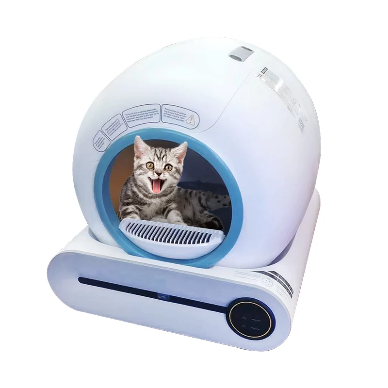 

Manufacturer's Extra Large Smart Intelligent Automatic Cat Box Toilet Self-Cleaning Easy Clean Feature Durable Plastic Litter