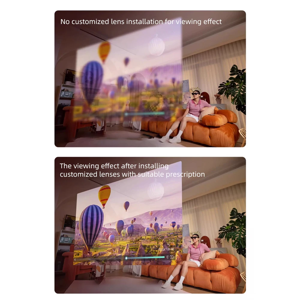 نظارات ذكية لـ TCL Ray Neo Air2S/Air3/Air3S/Air4 AR لقصر النظر وتخصيص عدسة الاستجماتيزم #5