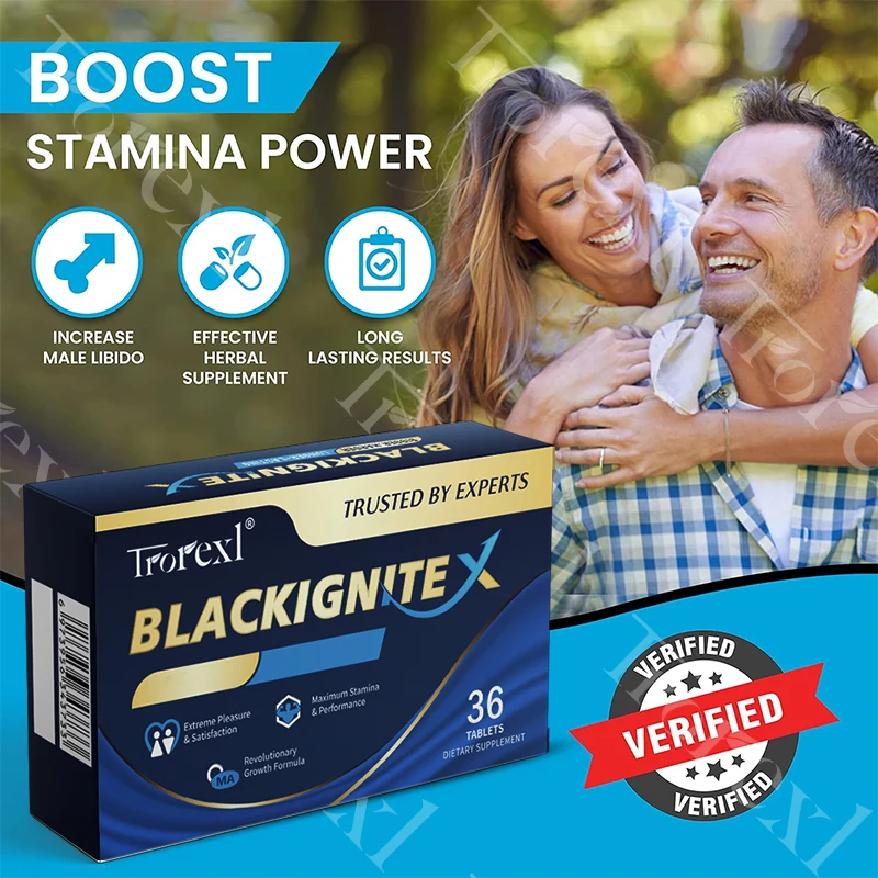 

BlackIgniteX Male Power Drive Enhancer Supplement, Oyster Saw Palmetto Tablets for Men Builder Growth Strength & Performance